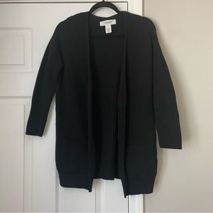 Workshop Republic Clothing Black Knit Cardigan, Small